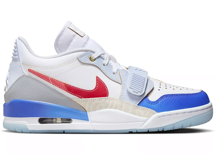Фото № 1 с приближением к товару «‎Jordan Legacy 312 Low White Game Royal University Red»
