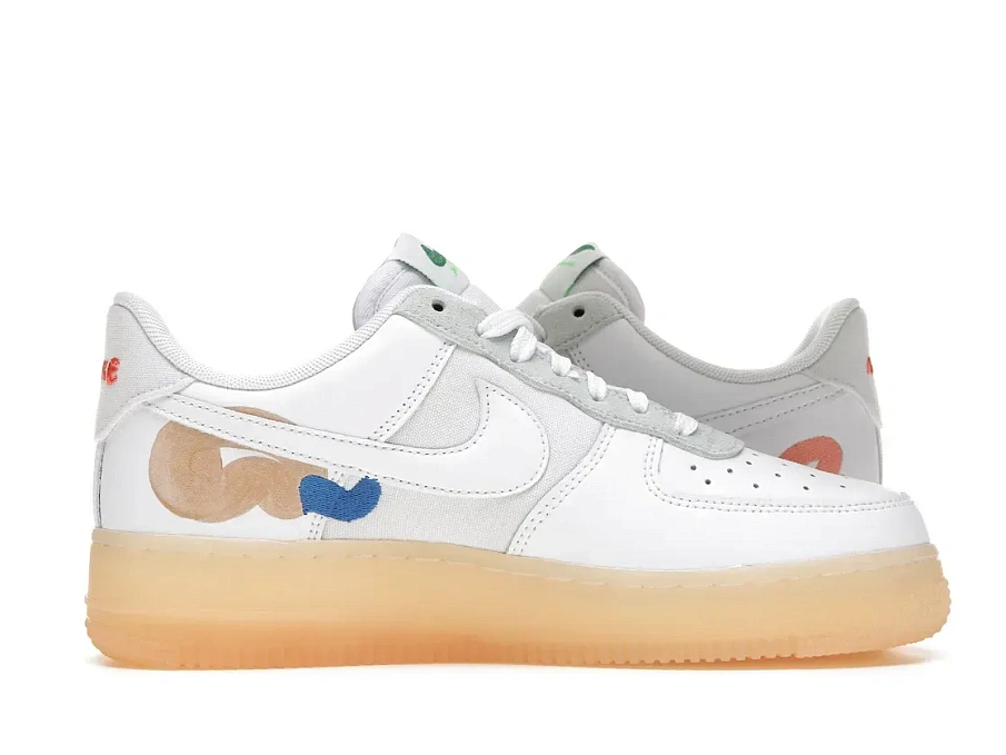 Фото № 3 с приближением к товару «‎Nike Air Force 1 Flyleather Mayumi Yamase White»