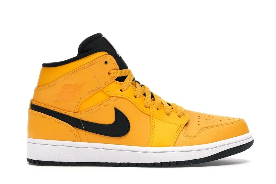 Фото № 1 с приближением к товару «‎Jordan 1 Mid University Gold Black»