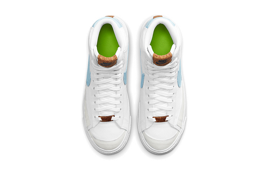 Фото № 4 с приближением к товару «‎ Nike Blazer mid Skate shoes WhiteBlue»