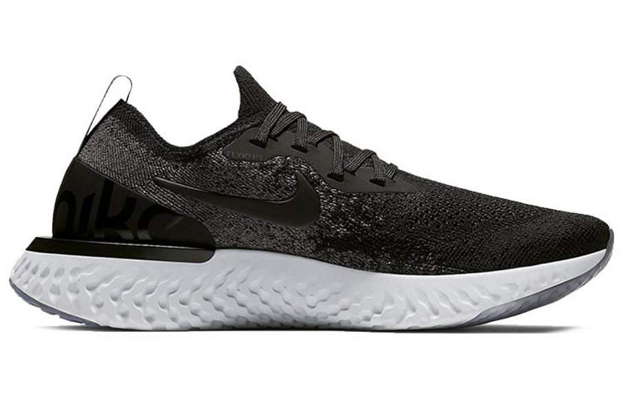 Фото № 2 с приближением к товару «‎Nike Epic React Flyknit Black Dark Grey (W) BlackDark GreyPure Platinum»