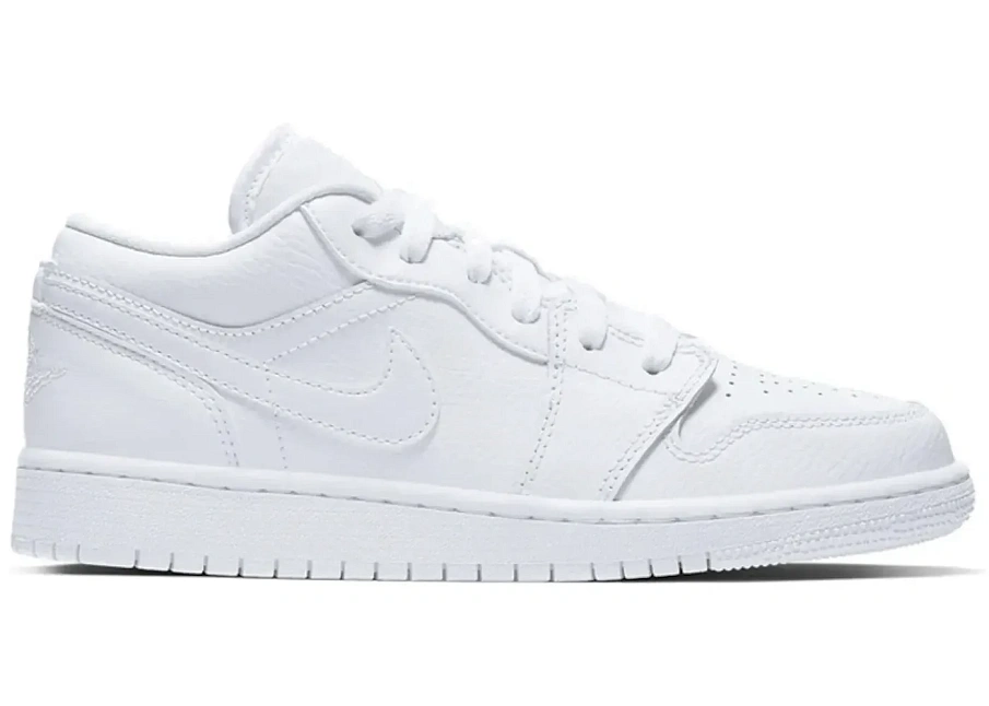 Фото № 1 с приближением к товару «‎Jordan 1 Low Triple White Logo »
