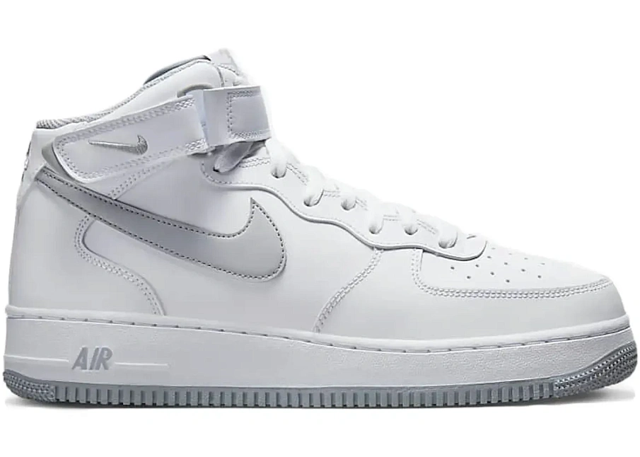 Фото № 1 с приближением к товару «‎Nike Air Force 1 Mid '07 White Wolf Grey»