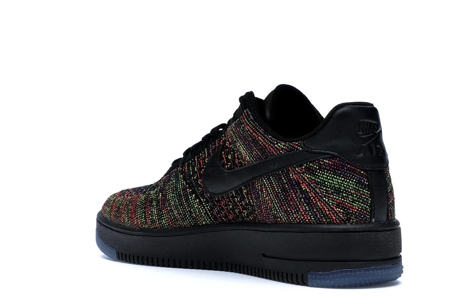 Фото № 6 с приближением к товару «‎Nike Air Force 1 Low Flyknit Black Multi-Color»