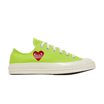 Фото № 1 с приближением к товару «‎Comme des Garçons PLAY x Converse Chuck 70 Low Bright Green»