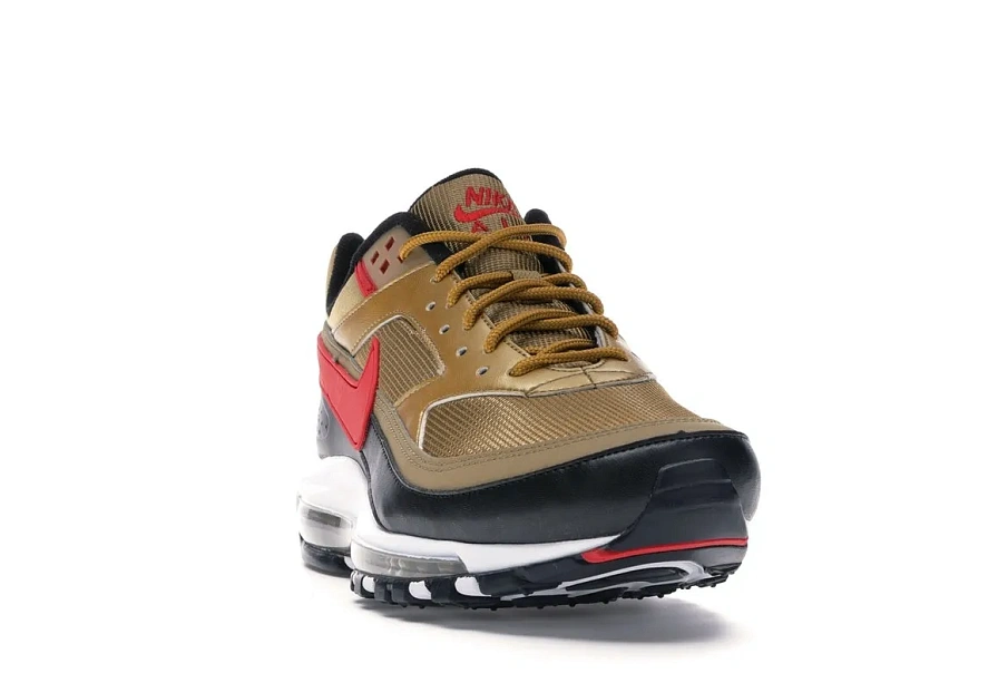 Фото № 3 с приближением к товару «‎Nike Air Max 97 BW Metallic Gold University Red Black»