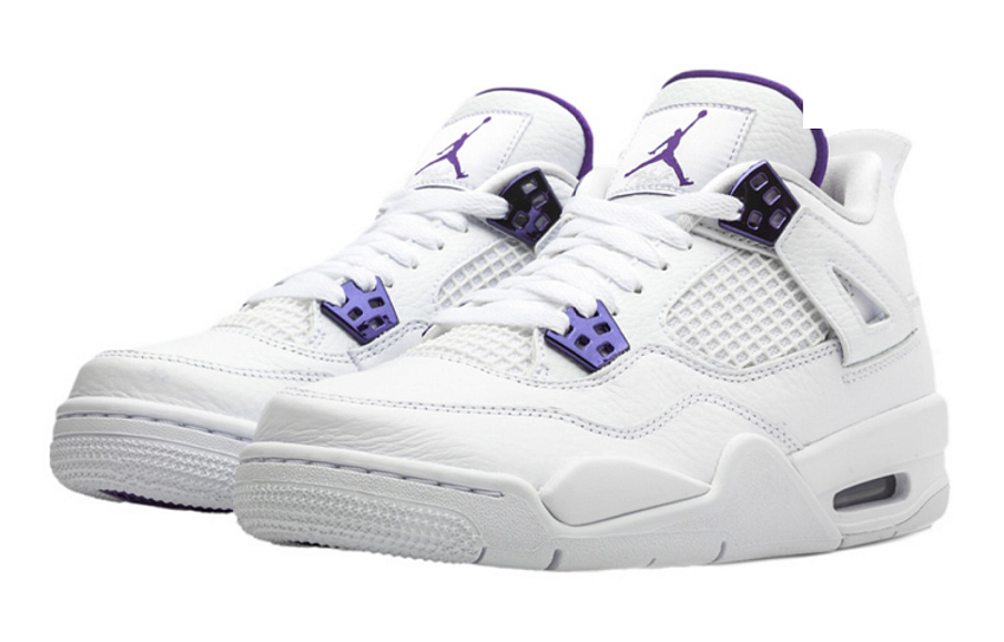 Фото № 2 с приближением к товару «‎Air Jordan 4 Retro GS 'Purple Metallic'»