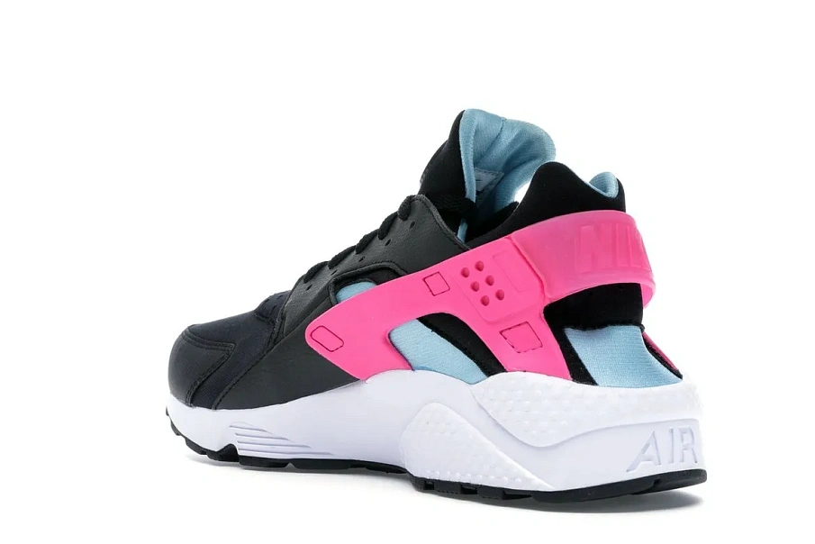 Фото № 6 с приближением к товару «‎Nike Air Huarache Run Black Laser Fuchsia Blue Gale»