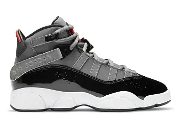 Jordan 6 Rings Smoke Grey Black Red Gold