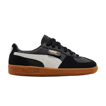 Puma Palermo Leather Big Kid Black Feather Grey Gum - 1