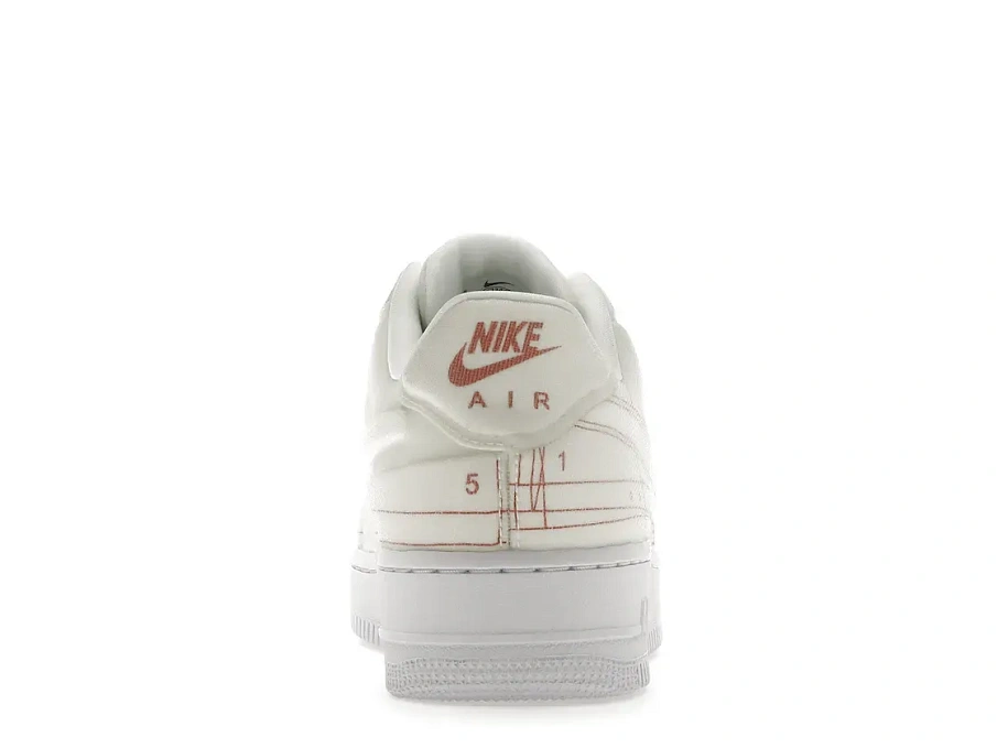 Фото № 4 с приближением к товару «‎Nike Air Force 1 Low '07 LX  Blueprint Summit White »