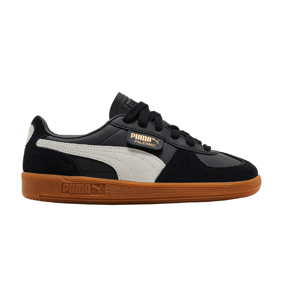 Фото № 1 с приближением к товару «‎Puma Palermo Leather Big Kid Black Feather Grey Gum»