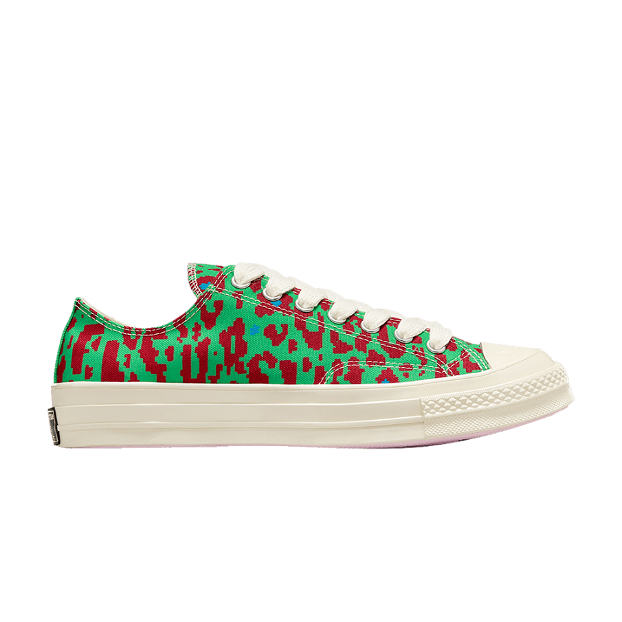 Фото № 1 с приближением к товару «‎Golf Le Fleur x Converse Chuck 70 Low Digital Leopard Pack - Green»
