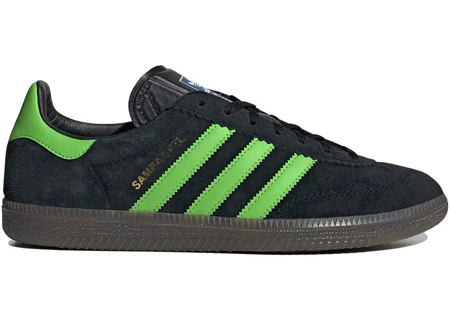 Фото № 1 с приближением к товару «‎adidas Samba Deco SPZL Black Lucid Lime»