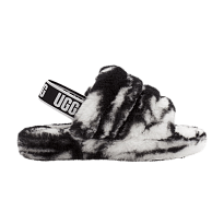 Фото № 1 с приближением к товару «‎UGG Fluff Yeah Slide Kids Marble - Black»