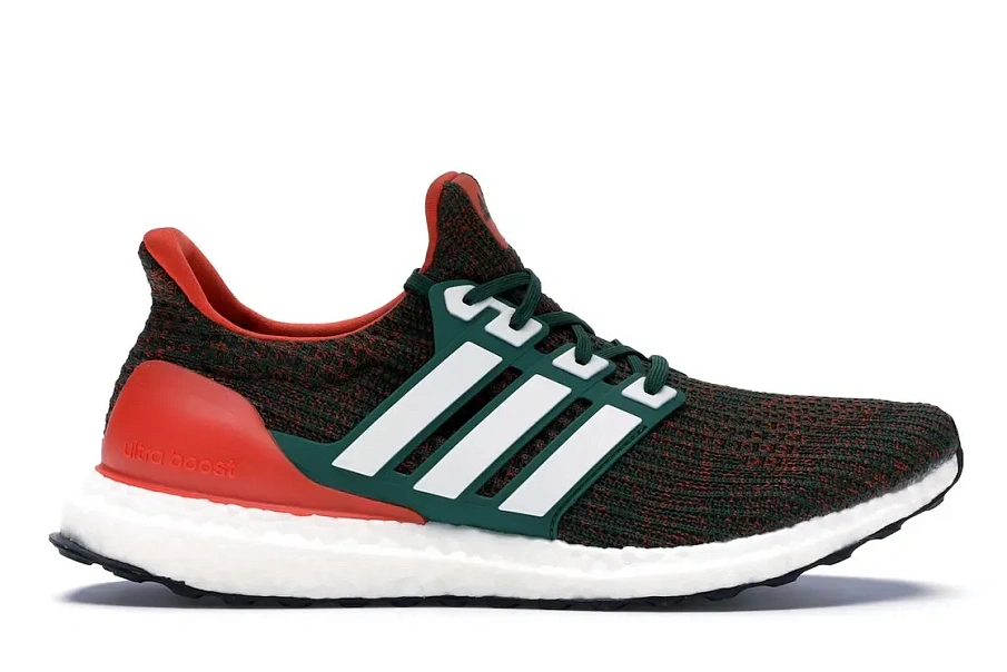 Фото № 1 с приближением к товару «‎adidas Ultra Boost 4.0 Miami Hurricanes»