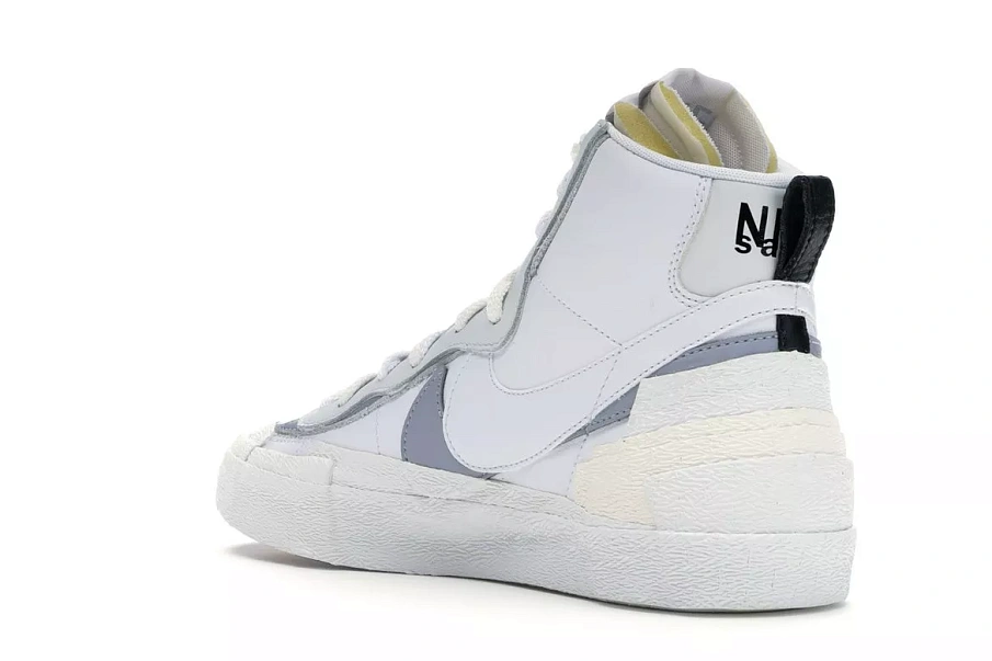 Фото № 6 с приближением к товару «‎Nike Blazer Mid sacai White Grey»
