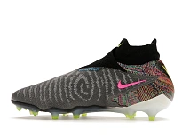 Фото № 5 с приближением к товару «‎Nike Gripknit Phantom GX Elite Dynamic Fit Fusion FG Black White Blue Glow Volt»