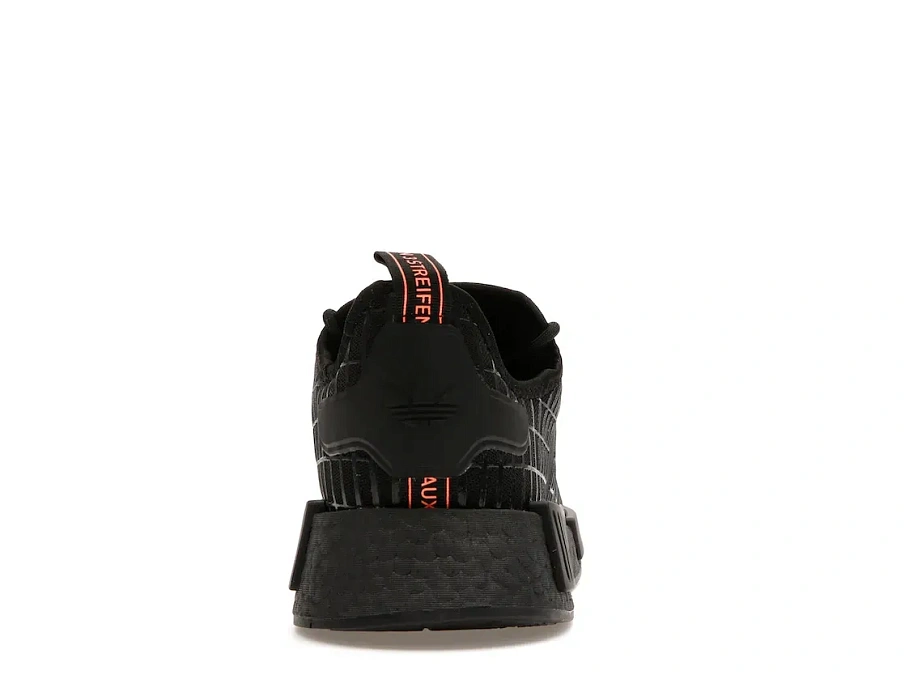 Фото № 4 с приближением к товару «‎adidas NMD R1 Core Black Beam Orange»