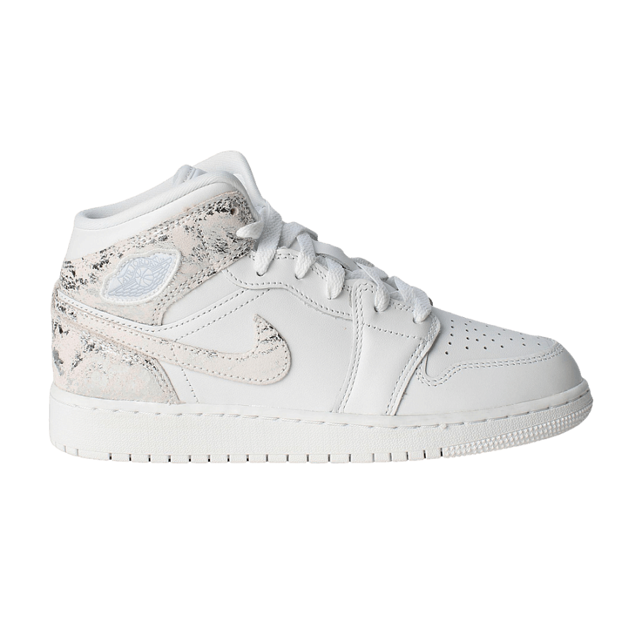 Фото № 1 с приближением к товару «‎Air Jordan 1 Mid GS White Field Silver»