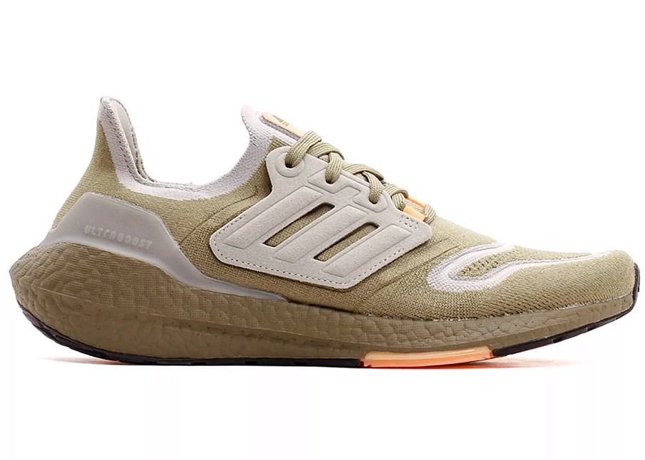 Фото № 1 с приближением к товару «‎adidas Ultra Boost 22 Orbit Green Beam Orange»