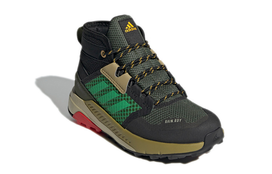 Фото № 3 с приближением к товару «‎adidas Terrex Trailmaker Mid Rain.Rdy K Shoes BlackGreen»