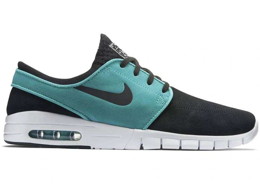 Фото № 1 с приближением к товару «‎Nike SB Stefan Janoski Max Leather Black Mint Retro»