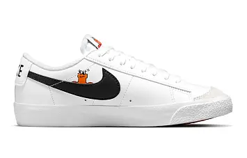 Nike Blazer Low '77 (Gs) Skate Shoes White Black - 2