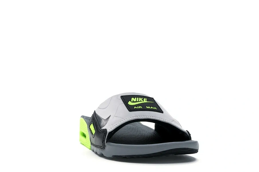Фото № 3 с приближением к товару «‎Nike Air Max 90 Slide Smoke Grey Volt Black»