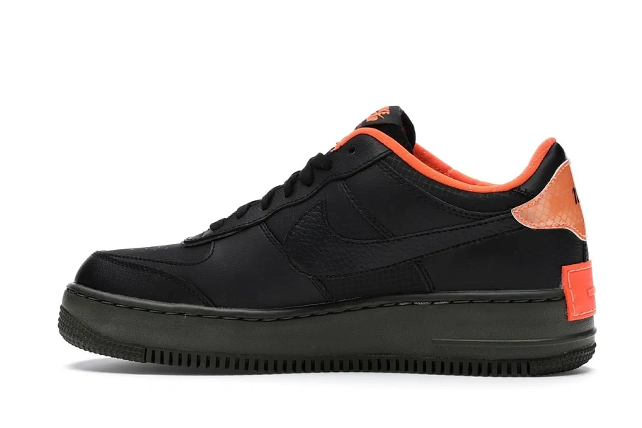 Фото № 6 с приближением к товару «‎Nike Air Force 1 Low Shadow Black Hyper Crimson Cargo Khaki »