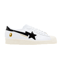 Фото № 1 с приближением к товару «‎BAPE x adidas Superstar Vintage White Black»