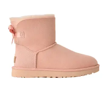 UGG Women's Mini Bailey Bow II Beige Blush - 1