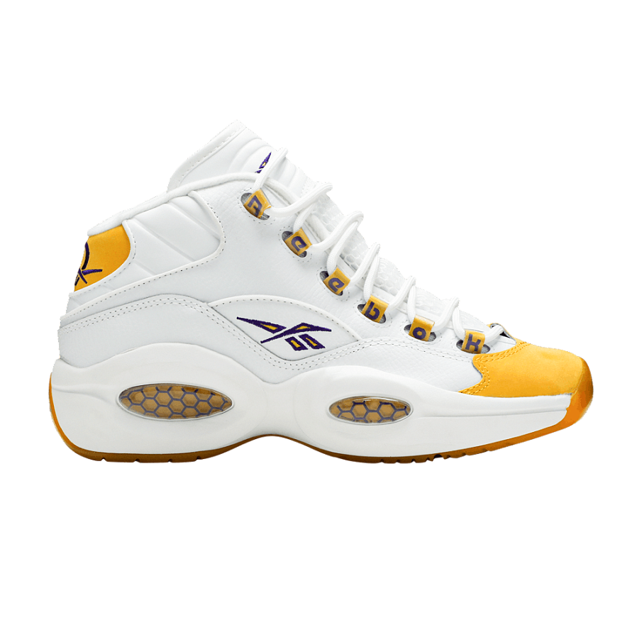 Фото № 1 с приближением к товару «‎Reebok Question Mid Big Kid Yellow Toe»