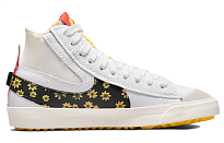 Фото № 2 с приближением к товару «‎Nike Blazer Mid '77 Jumbo "Floral" Mid-Top Sneakers BlackWhite»