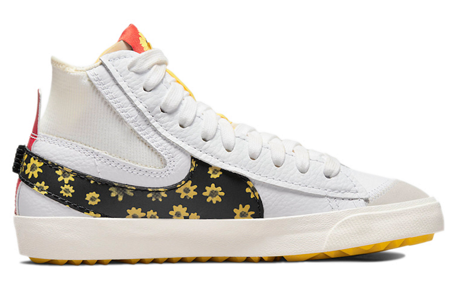 Фото № 2 с приближением к товару «‎Nike Blazer Mid '77 Jumbo "Floral" Mid-Top Sneakers BlackWhite»