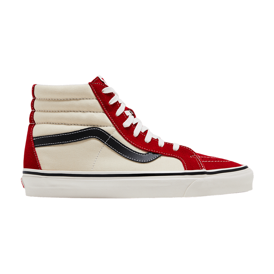 Фото № 1 с приближением к товару «‎Vans Sk8-Hi 38 DX Anaheim Factory - White Red»