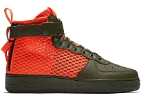 Фото № 1 с приближением к товару «‎Nike SF Air Force 1 Mid Cargo Khaki Total Crimson»
