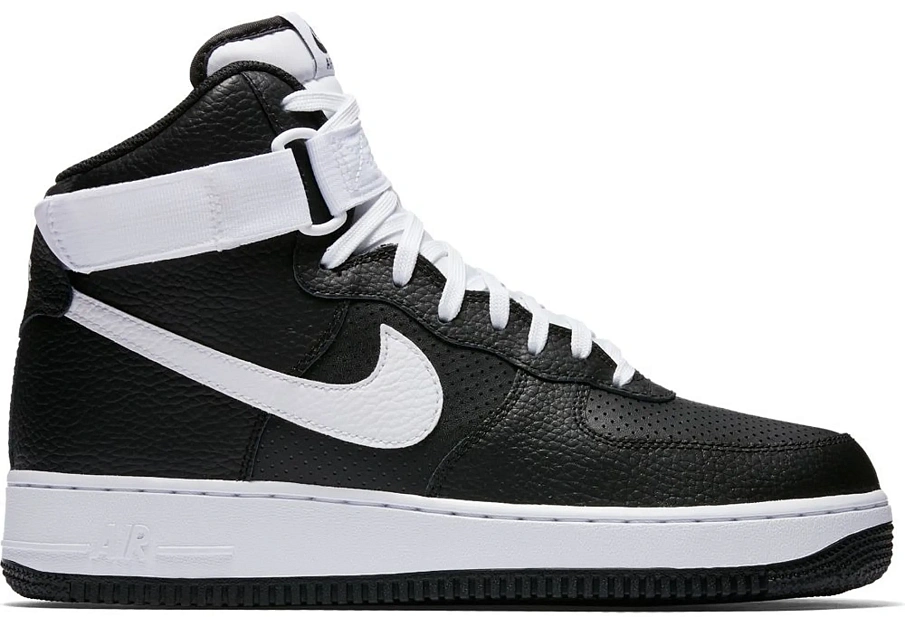 Фото № 1 с приближением к товару «‎Nike Air Force 1 High Black White (2017)»