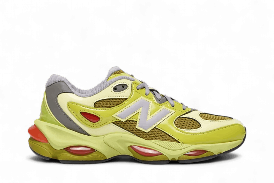 Фото № 2 с приближением к товару «‎New Balance 983 Yellow Red Grey»