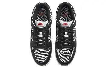 Quartersnacks x Nike SB Dunk Low " Zebra" BlackWhite - 6