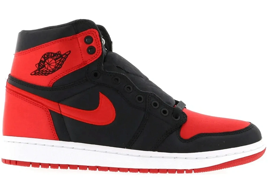 Фото № 1 с приближением к товару «‎Jordan 1 Retro High Satin Banned (Non-Numbered) (Sample)»