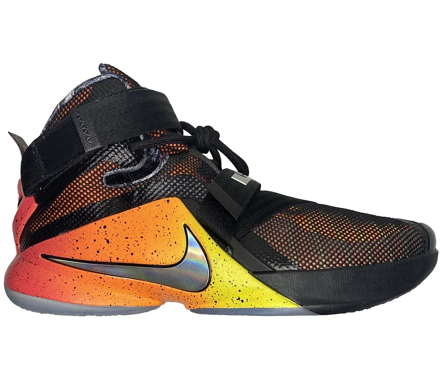Фото № 1 с приближением к товару «‎Nike LeBron Zoom Soldier 9 LTD Black Bright Citrus»