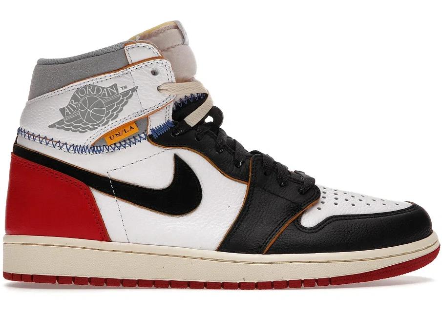Фото № 1 с приближением к товару «‎Jordan 1 Retro High Union Los Angeles Black Toe (Sample)»