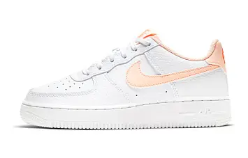 Nike Air Force 1 (GS) Shoes WhiteOrange - 1