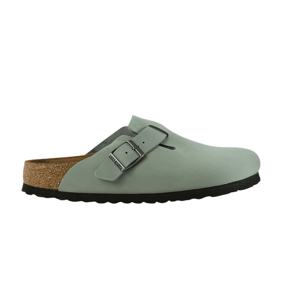 Фото № 1 с приближением к товару «‎Birkenstock Boston Oiled Leather Narrow Sandal Pure Sage»