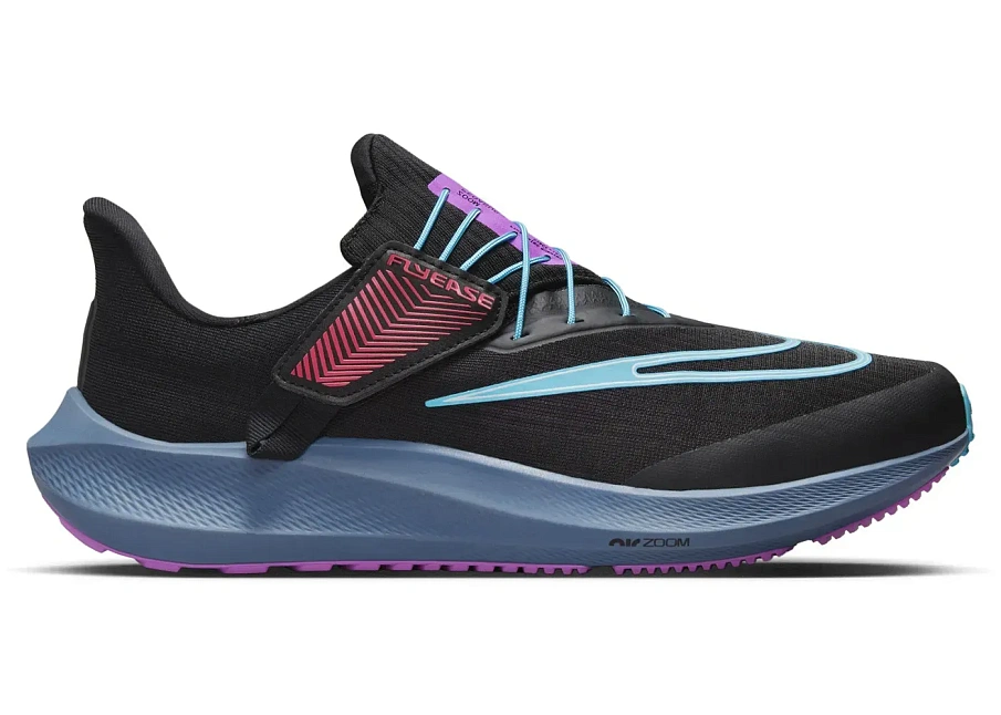 Фото № 1 с приближением к товару «‎Nike Pegasus Flyease SE Black Baltic Blue Fuchsia Dream»