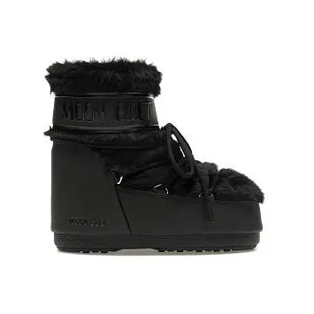 Moon Boot Icon Faux-Fur Low Boot Black - 1