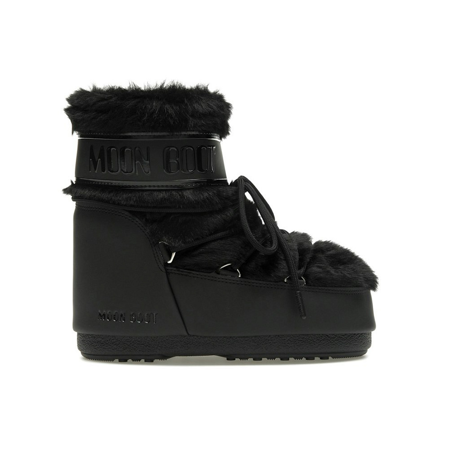 Фото № 1 с приближением к товару «‎Moon Boot Icon Faux-Fur Low Boot Black»