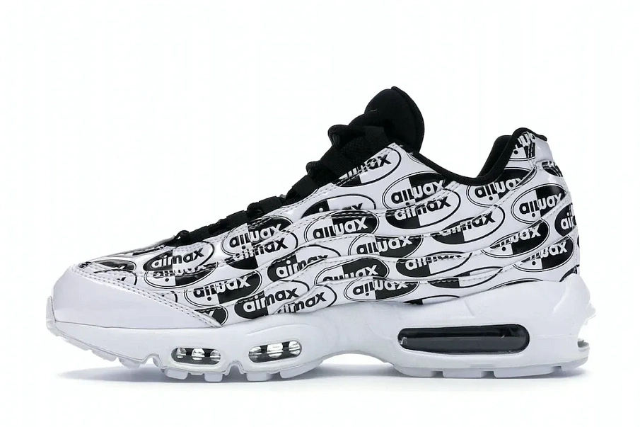 Фото № 3 с приближением к товару «‎Nike Air Max 95 All Over Print White Black»