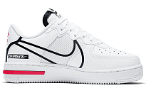 Фото № 2 с приближением к товару «‎Nike Air Force 1 React (Gs) Skate Shoes WhiteBlackRed»